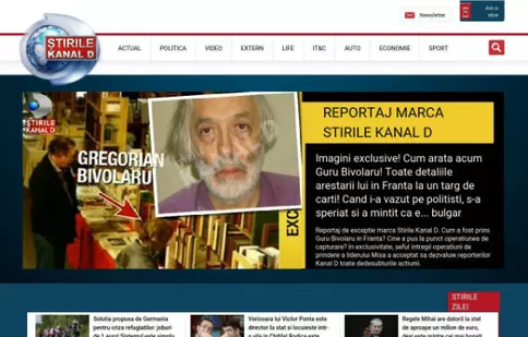 Kanal D a lansat site-ul www.stirilekanald.ro