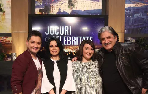 Invitații serii la „Jocuri de celebritate”: Anca Dumitra, Ecaterina Țugulea, Ovidiu Niculescu și Jean Paler sunt puși pe glume