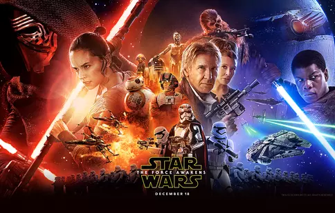 Recomandarea TVmania pentru seara de miercuri, 13 decembrie: „Star Wars: Trezirea Forței” cu Harrison Ford și Carrie Fisher