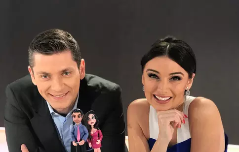 Olivia Păunescu și Valentin Butnaru au aniversat 5 ani de „Observator matinal” (Antena 1)