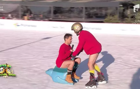 Pariu pierdut la „Neatza...”. Răzvan și Dani au renunțat la pantaloni, în direct, la -3 grade Celsius