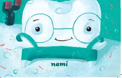 Editura Nemi vă invită să-l cunoașteți pe Dințică, într-o carte care îi va împrieteni pe copii cu periuța și pasta de dinți