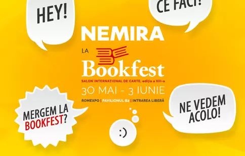 Cu ce vin Editurile Nemira și Nemi la cea de-a 13-a ediție a Salonului Internațional de Carte Bookfest (30 mai - 3 iunie)