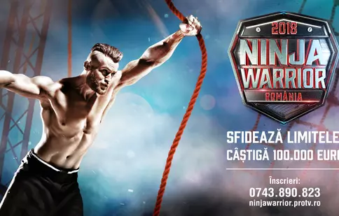 Marele premiu al emisiunii „Ninja Warrior România”, de la Pro TV, este în valoare de 100.000 de euro