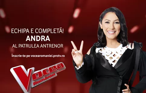Andra este al patrulea jurat de la "Vocea României"