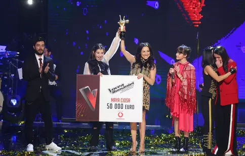 GALERIE FOTO. Maya Ciosa a câștigat marele trofeu „Vocea României Junior”. Anul acesta, trofeul a ajuns în echipa Andrei