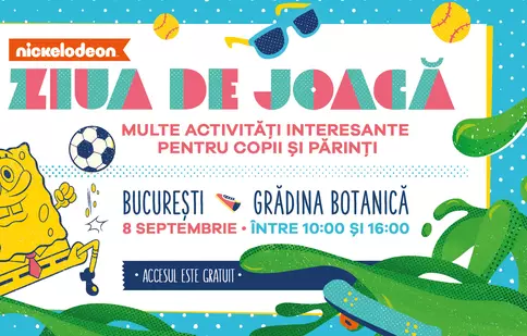 Nickelodeon organizează în România prima ediție a evenimentului Ziua de Joacă