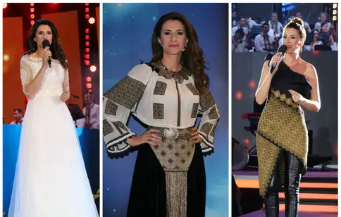 GALERIE FOTO. Ce ținute a purtat Iuliana Tudor în ultima seară a Festivalului Cerbul de Aur 2018