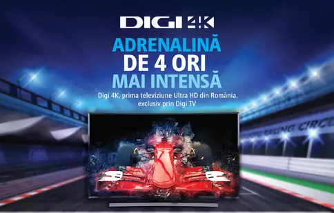 Premieră în România. Digi, prima televiziune care va difuza 4K