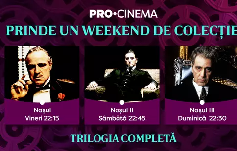 Weekendul acesta, PRO CINEMA difuzează trilogia „Nașul”