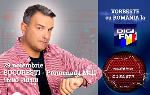 Lucian Mîndruță va petrece săptămâna Centenarului în șase mari orașe ale țării alături de DIGI FM