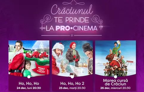Pe 24, 25 și 26 decembrie comedia se împletește perfect cu atmosfera de Crăciun, la PRO Cinema