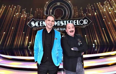Romică Țociu, co-prezentatorul lui Dan Negru, la „Scena Misterelor”