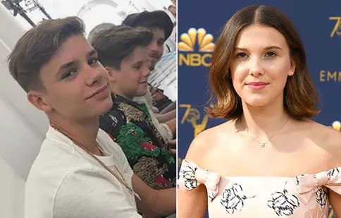 Millie Bobby Brown, starul din „Stranger Things”, ar avea o relație cu Romeo, fiul Victoriei Beckham