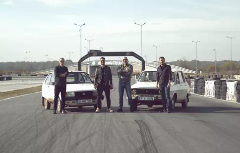 Jorge și Cristi Bozgan încing asfaltul pe circuit, în emisiunea „SuperSpeed” la Pro TV