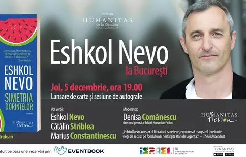 Romanul „Simetria dorințelor“ se lansează la București, în prezența autorului