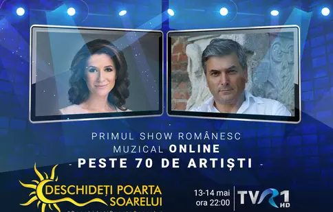 Iuliana Tudor și Mircea Radu prezintă miercuri 13 şi joi, 14 mai, la TVR1, concertul „Deschideți poarta soarelui”