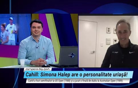 Digi Sport 1 difuzează diseară un interviu exclusiv cu Darren  Cahill, antrenorul Simonei Halep