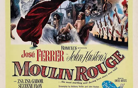 Telecinemateca: „Moulin Rouge” (1952), cu Jose Ferrer, Colette Marchand şi Zsa Zsa Gabor, marți, la TVR 1