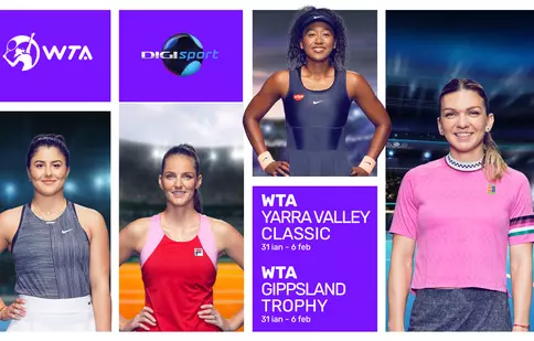 Digi Sport transmite turneele WTA 500 de la Melbourne, cu Simona Halep printre participante