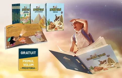Nou: „Istoria lumii pentru copii”, cărțile cu  povești și ilustrații care le vorbesc copiilor despre episoade importante din istoria lumii