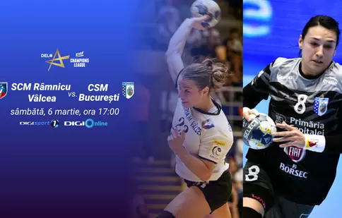 Duel românesc de handbal, în optimile EHF Champions League, în direct, la Digi Sport