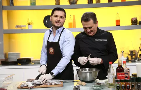 Liviu Vârciu și Nea Mărin, duo de senzație. Cei doi au fost invitați speciali la „Chefi la cuțite”