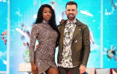 Florin Ristei și iubita lui, Naomi, apariție surprinzătoare la nunta lui Dani Oțil. S-au logodit?