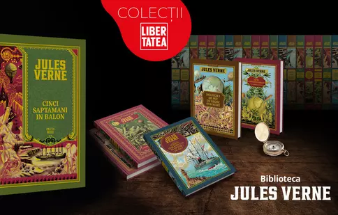 Cărți de Jules Verne: Oferă-i copilului doză de aventură cu "Cinci săptămâni în balon"