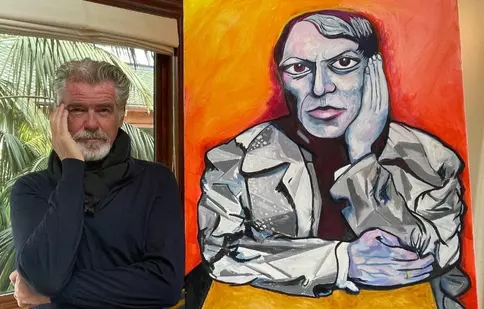 Actorul Pierce Brosnan își expune picturile la Los Angeles. Cu ce sumă colosală a vândut un tablou