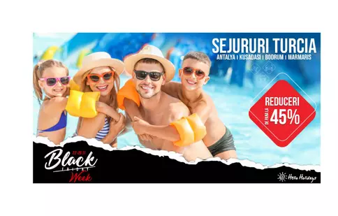 Sejur în Turcia? Achiziționează-l la un preț special de Black Week de la Hello Holidays!