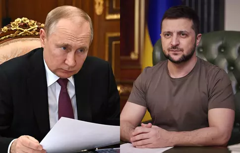 „Palma pe care toată lumea ar fi vrut să o vadă”. Imaginea cu Putin și Zelenski devenită virală