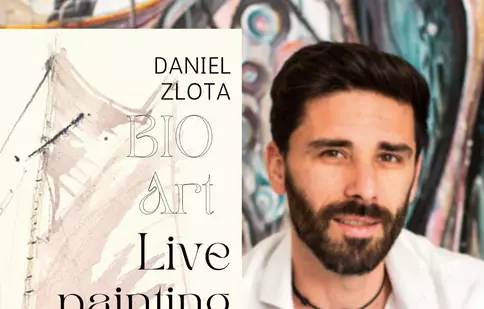 Live painting session în cafea cu Daniel Zlota, la Amar Coffee Tribe