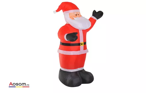 Decorațiuni gonflabile pentru Crăciun și figurine în ton cu sărbătorile, disponibile pe Aosom.ro 