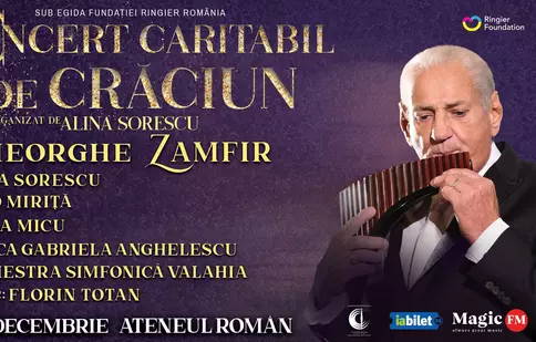 „Concertul Caritabil de Crăciun” reunește artiști români de notorietate pe scena Ateneului Român