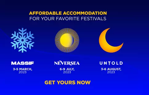 Opțiuni de cazare la cele mai mari festivaluri de muzică: Untold, Neversea și Massif 2023