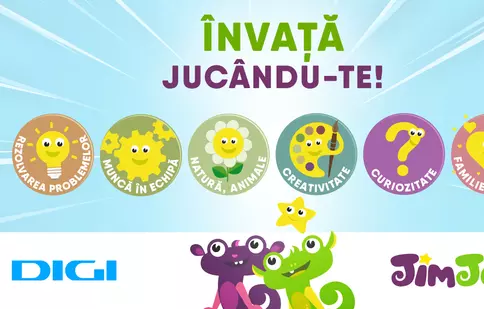 Televiziunea JimJam a introdus un nou sistem de iconițe de învățare, în sprijinul părinților