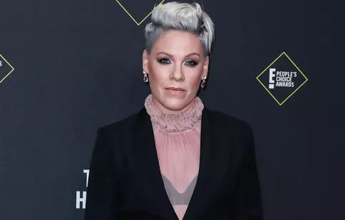 Pink a pozat nud la vârsta de 43 de ani. A fost surprinsă de soțul ei în timp ce făcea „duș în aer liber”