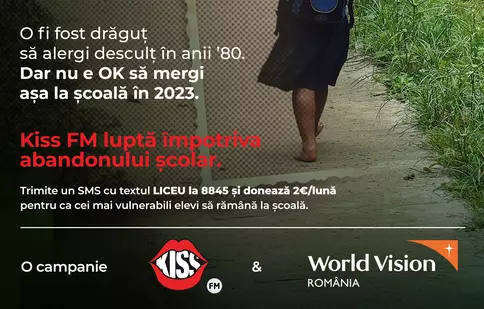 Kiss FM luptă împotriva abandonului școlar și lansează a doua ediție a campaniei Bursa de Merit Mai Mult