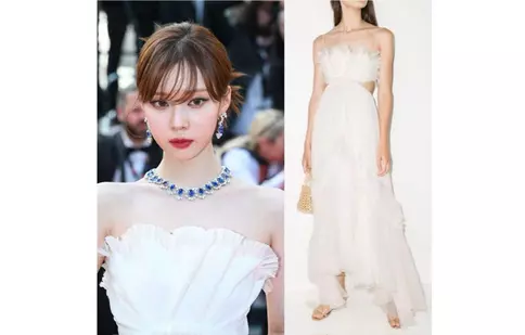 Winter din aespa strălucește în rochia Azora semnată Maria Lucia Hohan la premiera de la Festivalul de Film de la Cannes