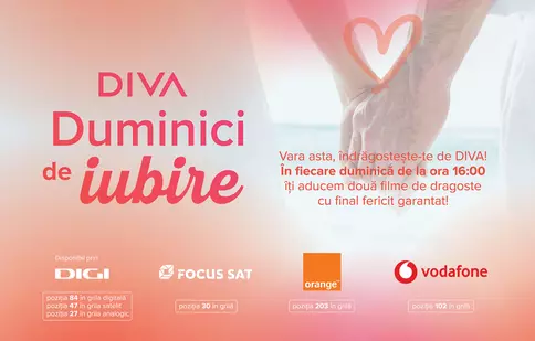 Îndrăgostește-te de DIVA și în luna august, în fiecare duminică, de la ora 16:00