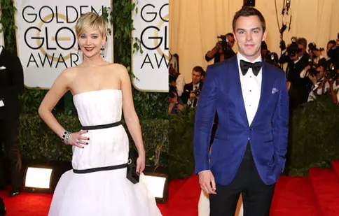 Jennifer Lawrence s-a afişat alături de iubit la Globurile de Aur