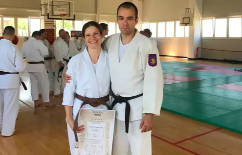 Ada Roseti predă arte marțiale. E profesoară de Krav Maga