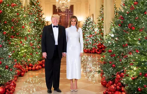 Ședință foto la Casa Albă cu ocazia sărbătorilor de iarnă. Mesajul Melaniei Trump pentru americani