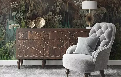Idei pentru decorarea cu tapet în living
