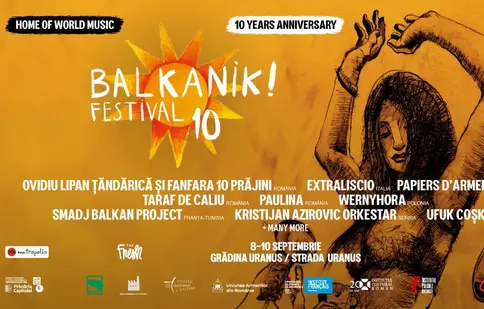 Concerte, DJ sets, expoziții, meșteșuguri, gastronomie la Balkanik Festival: 8-10 septembrie, Grădina Uranus și Strada Uranus