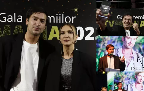 Cum l-a susținut Adela Popescu pe Radu Vâlcan, la gala Premiilor TVmania 2023. Cum a reacționat în timpul discursului susținut de soțul ei