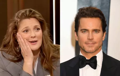 Matt Bomer a sărutat-o pe neașteptate pe Drew Barrymore. Reacția artistei a fost senzațională