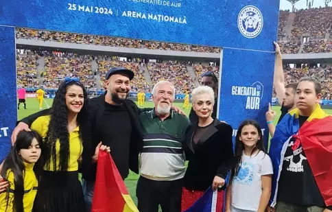 Monica Anghel, moment emoționant la meciul de retragere a Generației de Aur. Artista a cântat imnul României în fața a 50.000 de suporteri