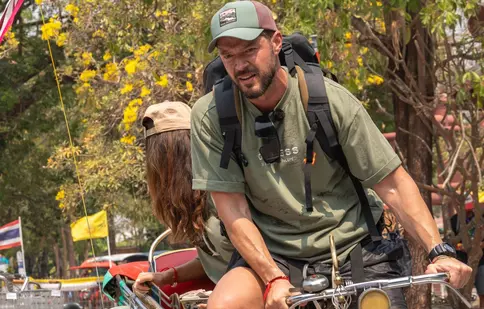 Victor Slav și Selina, moment dificil la Asia Express 2024. S-au răsturnat cu bicicleta în lac. „M-au trecut toate stările: de panică, frică”